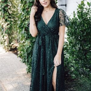 Baltic Born Marseille Embossed Dress - Green